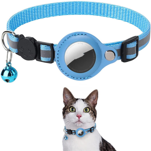 0a37c380-d6df-4a96-a32a-afcb7ed55d60.jpg Reflective Collar Waterproof Holder Case For Airtag Air Tag Airtags Protective Cover Cat Dog Kitten Puppy Nylon Collar