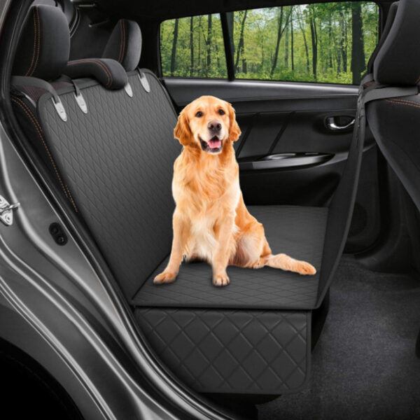 1207385240407.jpg Dog Car Seat Cover View Mesh Pet Carrier Hammock Safety Protector Car Rear Back Seat Mat With Zipper And Pocket For Travel