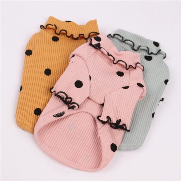 1257962813367.jpg Dot turtleneck dog bottoming shirt