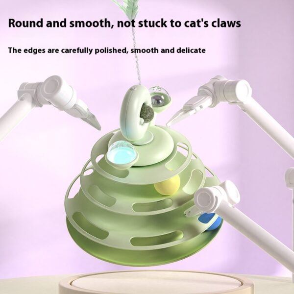13368635-cfa2-46e6-957e-2ae30b8751d0_trans.jpeg 4 Levels Cat Toy Tower Turntable Roller Balls Toys Interactive Intelligence Pets Toys Training Track Puzzle Funny Games Accessories Pet Products