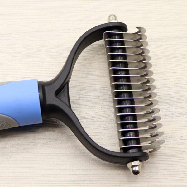 16147116957081.jpg Pet Long-haired Dogknot Comb Double-sided Blade Dog
