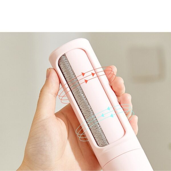 1615203197688.jpg 2-1 Reusable Pet Hair Remover Brush Lint Roller Portable Effective Self Cleaning Tool for Cat Dog Fur Hair Dust Removal Brush