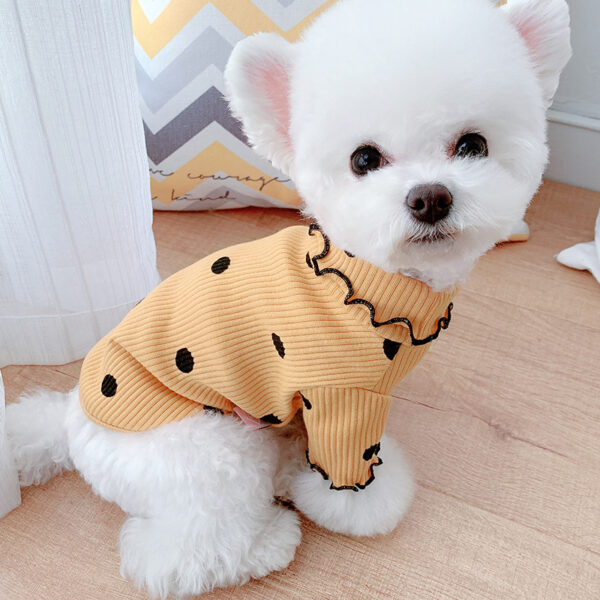 27941625076552.jpg Dot turtleneck dog bottoming shirt