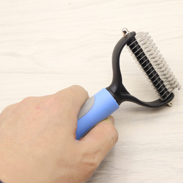 7288776217116.jpg Pet Long-haired Dogknot Comb Double-sided Blade Dog