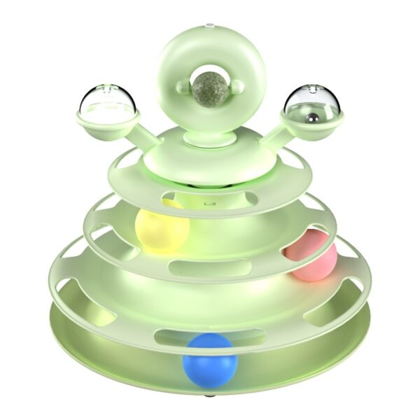 7ab4e796-64dd-4e6c-acf1-1bcc729c745d_trans.jpeg 4 Levels Cat Toy Tower Turntable Roller Balls Toys Interactive Intelligence Pets Toys Training Track Puzzle Funny Games Accessories Pet Products