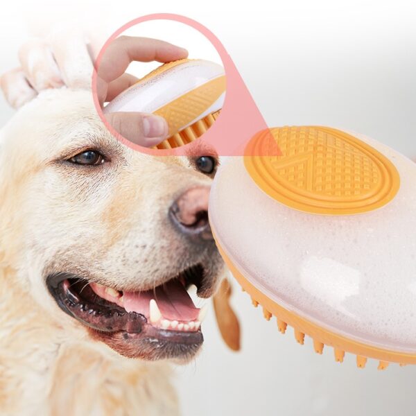 80fe7a06-5e27-4f33-b7f1-e2a0c44db766.jpg Dog Cat Bath Brush 2-in-1 Pet SPA Massage Comb Soft Silicone Pets Shower Hair Grooming Cmob Dog Cleaning Tool Pet Products