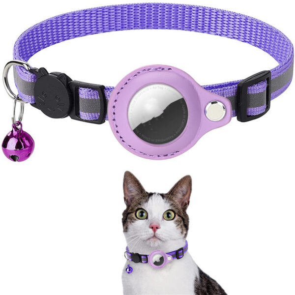 fb6eb985-4cfa-4ba0-8c6d-6a6ead76f4ed.jpg Reflective Collar Waterproof Holder Case For Airtag Air Tag Airtags Protective Cover Cat Dog Kitten Puppy Nylon Collar